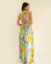 Cargar imagen en el visor de la galería, Maxi vestido tropical mil formas