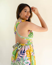 Cargar imagen en el visor de la galería, Maxi vestido tropical mil formas