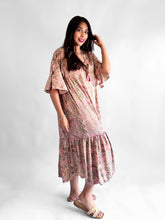 Cargar imagen en el visor de la galería, Maxi vestido hindu manga 3/4, unitalla
