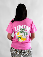 Cargar imagen en el visor de la galería, Tshirt básica oversized- Limones Rosa
