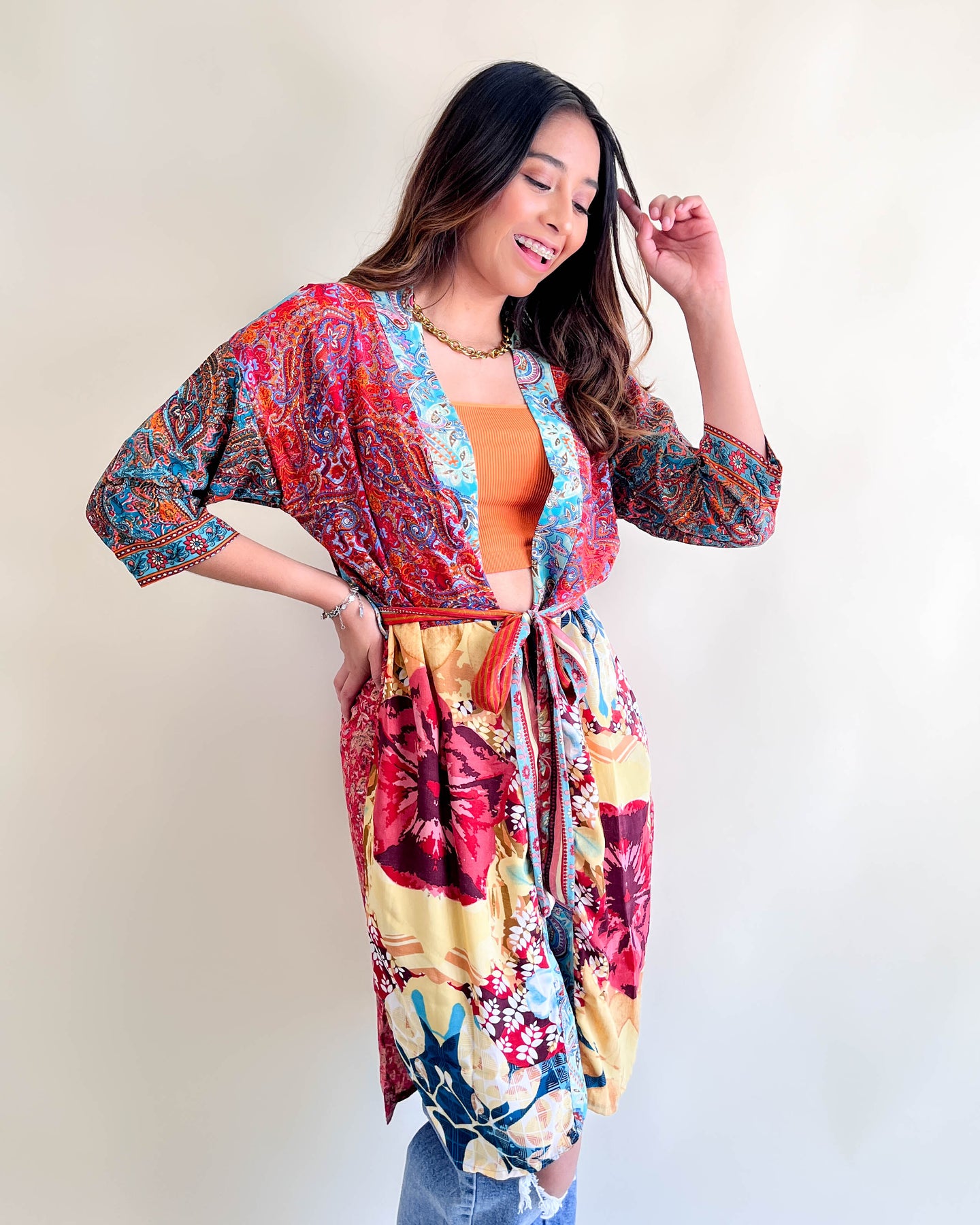 Kimono patchwork - Rojo