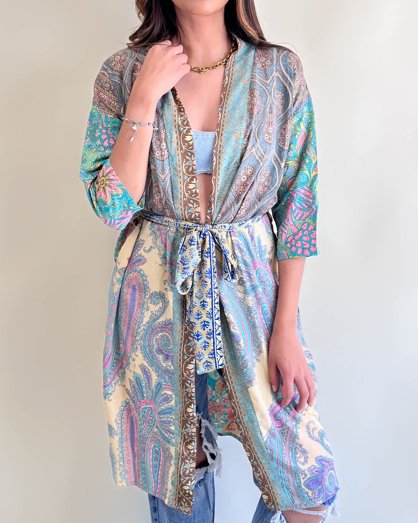 Kimono patchwork - Verde