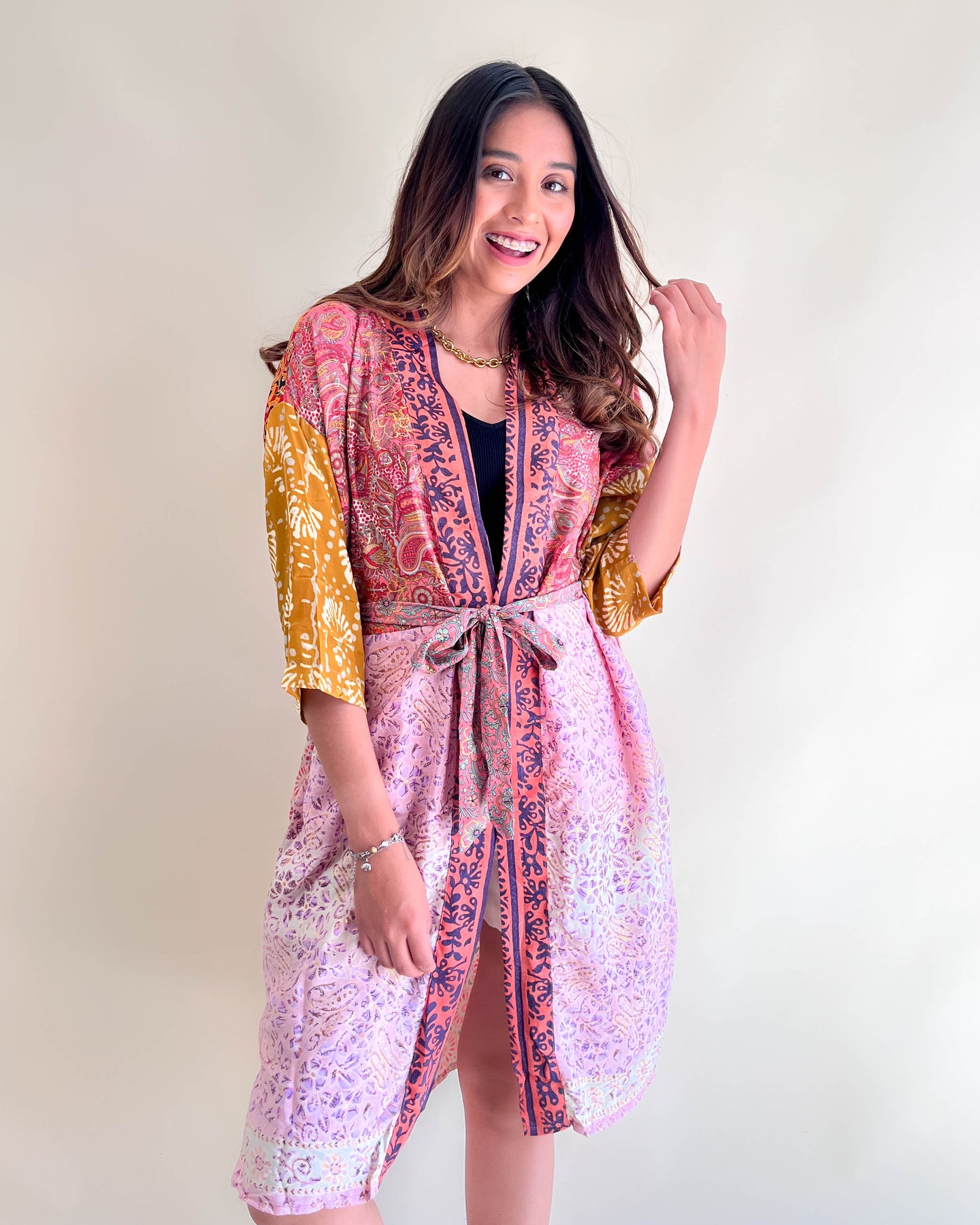 Kimono patchwork - Amarillo