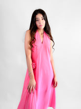 Cargar imagen en el visor de la galería, Vestido shift on halter asimétrico
