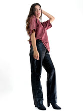 Cargar imagen en el visor de la galería, Wide leg jeans metalicos
