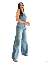 Cargar imagen en el visor de la galería, Jumpsuit cut out denim strapple
