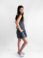 Cargar imagen en el visor de la galería, Romper denim strech manga ruffle
